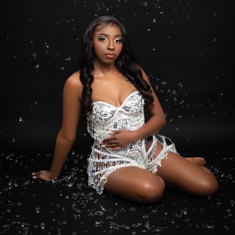 I’m selling my birthday bodysuit I wore for my photoshoot!